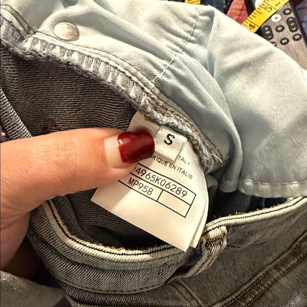 CHANEL women’s raw hem classic denim straight leg jeans S - Picture 3 of 11